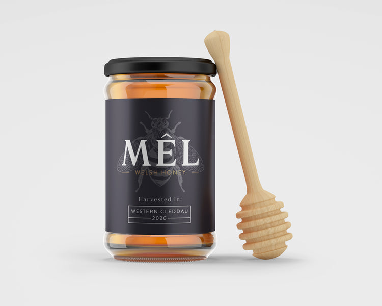 'Mêl' is our new brand for Welsh honey - 'Mêl' yw ein brand newydd.