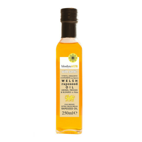 Blodyn Aur Welsh Rapeseed Oil with Garlic 6x250ml