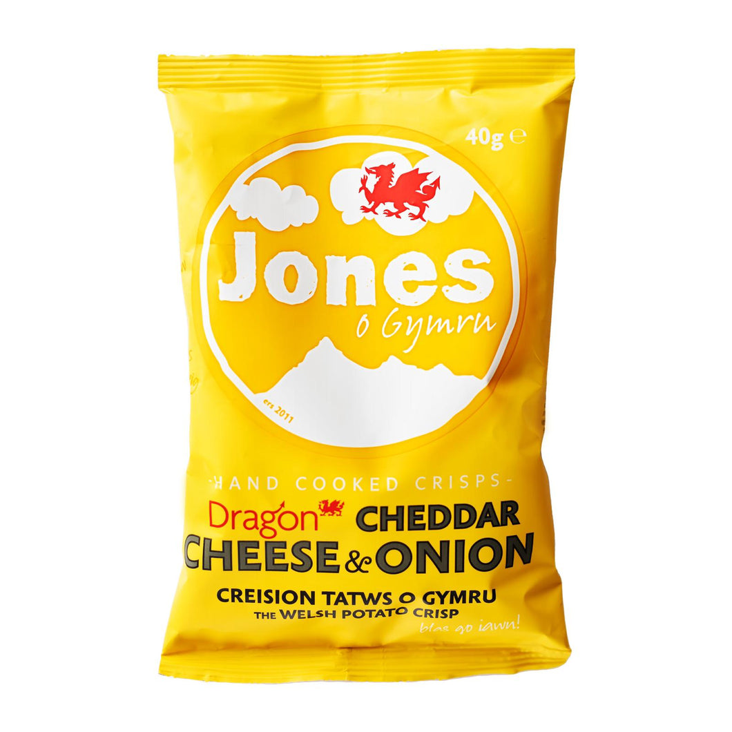 Jones o Gymru Welsh Mature Cheese & Onion 24x40g