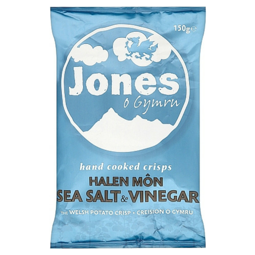 Jones o Gymru Sea Salt & Vinegar 12x150g